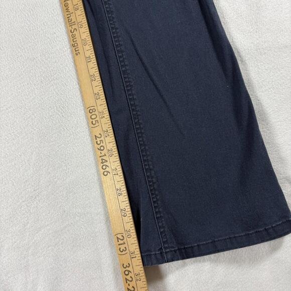 Dickies Girl Bootcut Jeans Womens 7 Navy Mid Rise Stretch Denim Pants - Picture 2 of 9